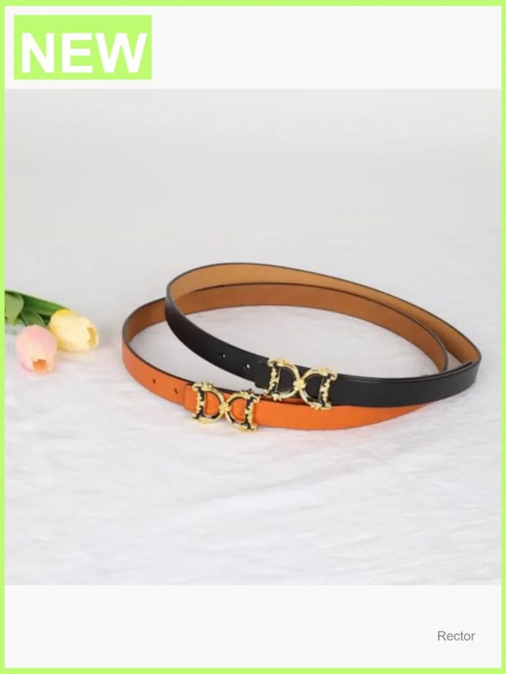 Women's Classic PU Leather Belt with Metal Buckle